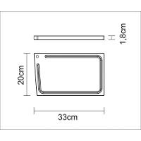 Tábua Para Churrasco Tramontina Retangular Média Em Madeira Teca Com Acabamento Natural 33x20 Cm - 3