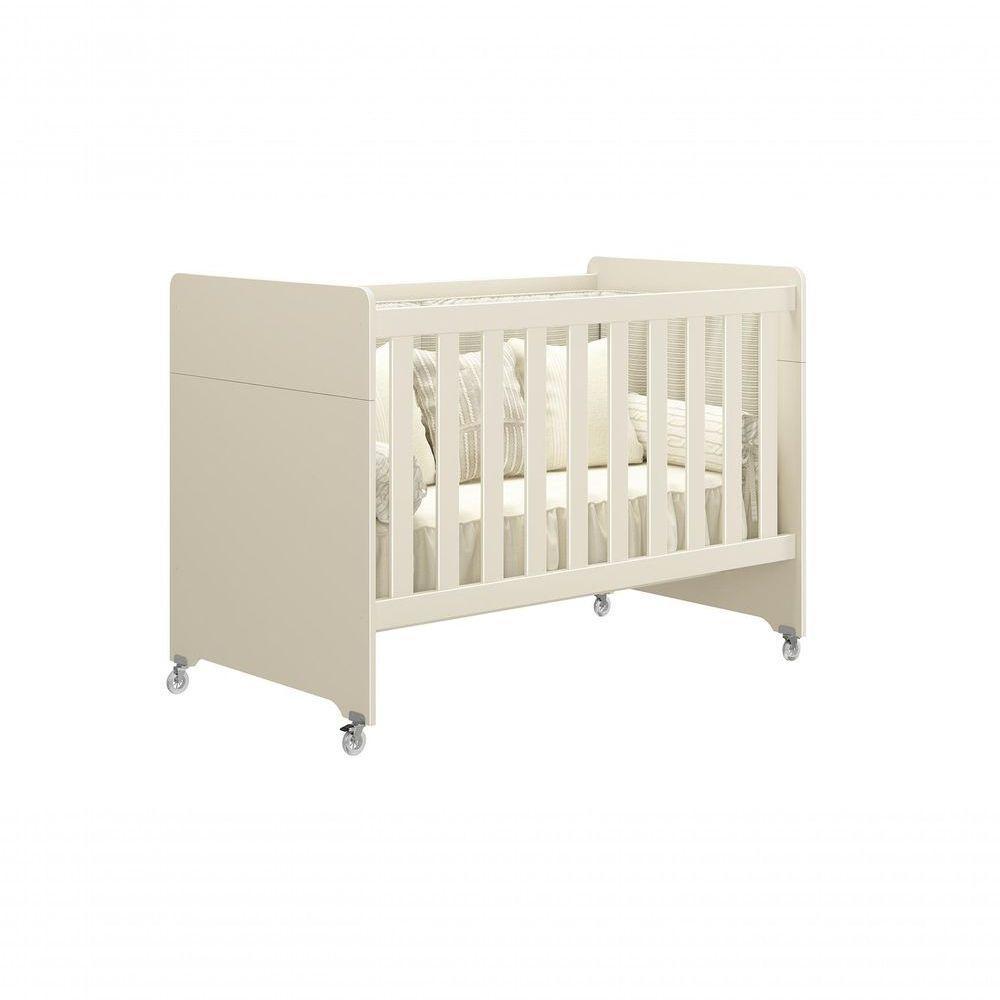 Berço Americano Evolution 4 Em 1 Areia Acetinado Com Colchão Mini E Colchão Americano Ortobom - 4