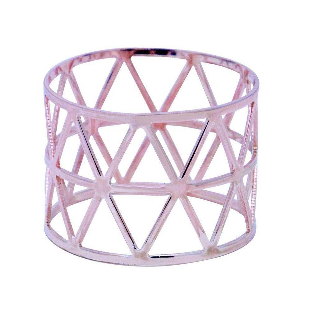 Kit Com 12 Anel De Guardanapo Egito Mimo Style Bronze - 1