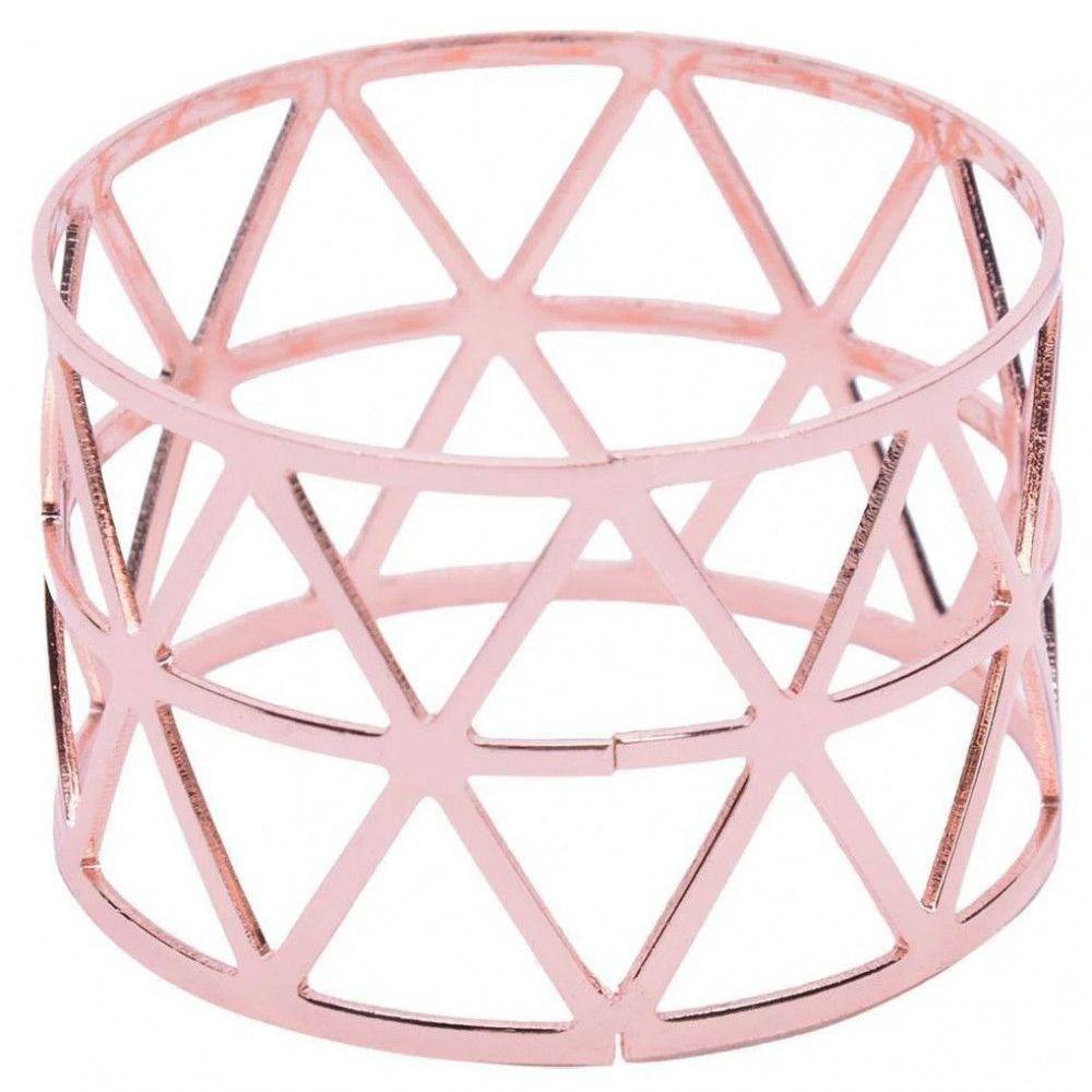 Kit Com 12 Anel De Guardanapo Egito Mimo Style Bronze - 4