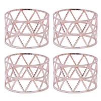 Kit Com 12 Anel De Guardanapo Egito Mimo Style Bronze - 5