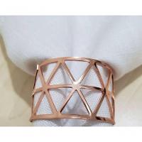 Kit Com 12 Anel De Guardanapo Egito Mimo Style Bronze - 9