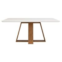 Mesa De Jantar Kiara Freijó Off White Com 6 Cadeiras Yasmin Freijó Veludo Kraft - Dj Móveis - 5