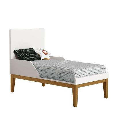 Berço Americano E Guarda Roupa 2 Portas New Classic Branco Com Pés Madeira E Colchão Gazin - Reller