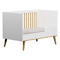 Berço Americano Ligia Com Guarda Roupa 3 Portas Duda Branco Acetinado Bétula E Colchão Ortobom - 5