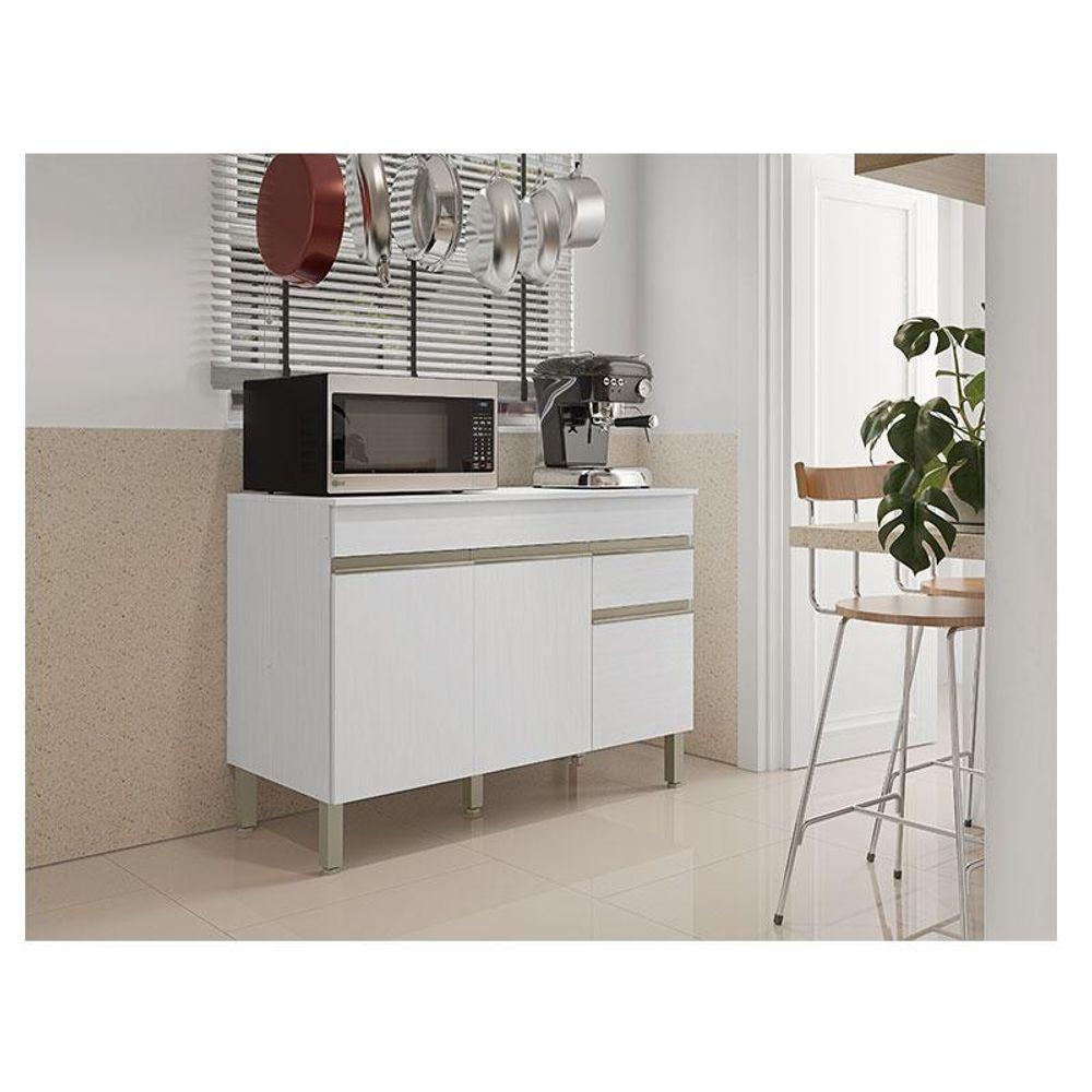 Balcão De Pia Ambiente Line 120 Cm Com Tampo Supremo - Kits Paraná - 1