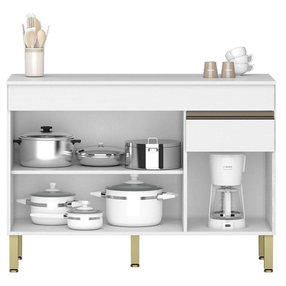 Balcão De Pia Ambiente Line 120 Cm Com Tampo Supremo - Kits Paraná - 3