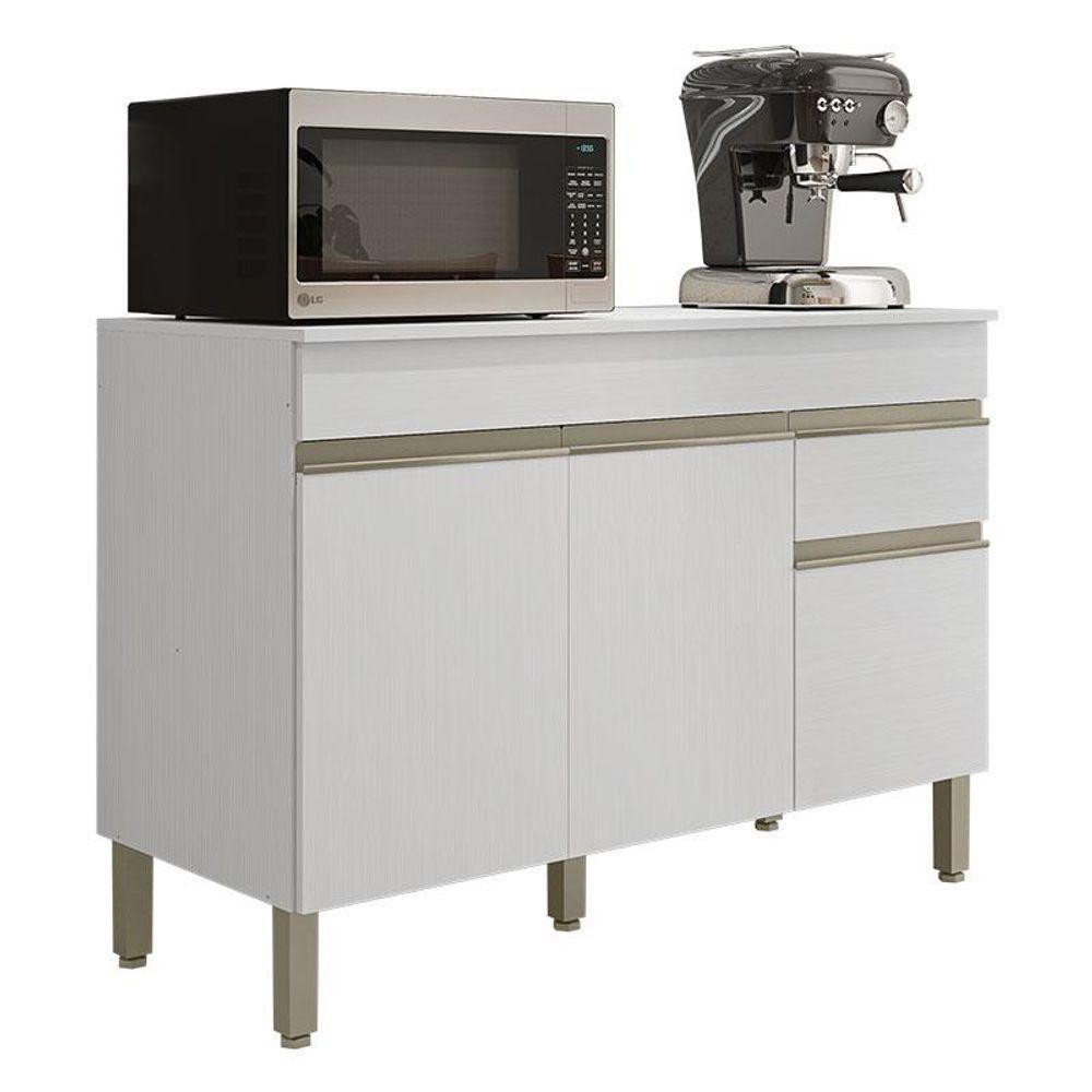 Balcão De Pia Ambiente Line 120 Cm Com Tampo Supremo - Kits Paraná - 5