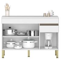 Balcão De Pia Ambiente Line 120 Cm Com Tampo Supremo - Kits Paraná - 3