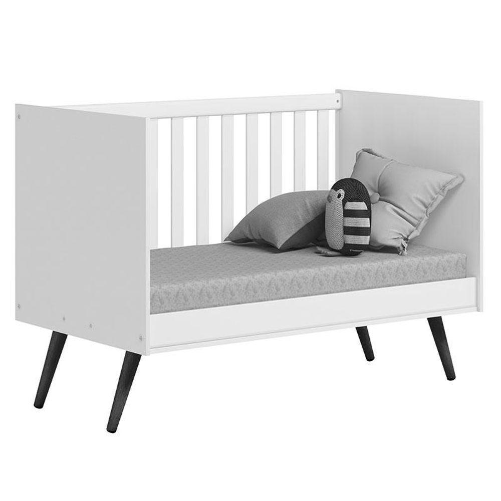 Berço Americano 3820 E Guarda Roupa Roupa 3830 Q Encanto Retrô Rosa Com Colchão Da Ortobom - Qmovi - 3