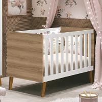 Berço Retrô Ayla Branco Fosco/mezzo Com Colchão D18 - Reller Móveis Branco Fosco/mezzo Fosco - 3