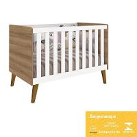 Berço Retrô Ayla Branco Fosco/mezzo Com Colchão D18 - Reller Móveis Branco Fosco/mezzo Fosco - 5