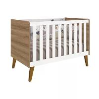 Berço Retrô Ayla Branco Fosco/mezzo Fosco - Reller Móveis Branco Fosco/mezzo Fosco - 1