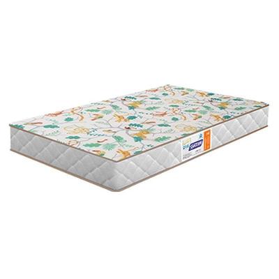 Berço Americano e Cômoda Infantil Lara Ariel 1 Porta 4 Gavetas MDF MDP 154 cm Branco Acetinado