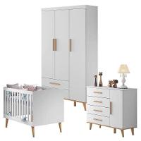 Quarto De Bebê Ludmila Branco Bétula - Carolina - 1