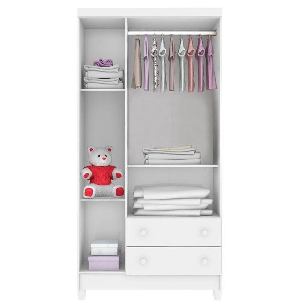 Quarto De Bebê Mariah 3p Com Berço Lila Branco Brilho - Carolina - 4