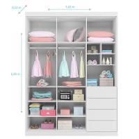 Quarto De Bebê Blenda Com Berço Multifuncional Cleo Branco Acetinado E Colchão - Phoenix - 2