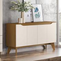 Buffet Ambar 4 Portas Nature Off White - Henn - 2