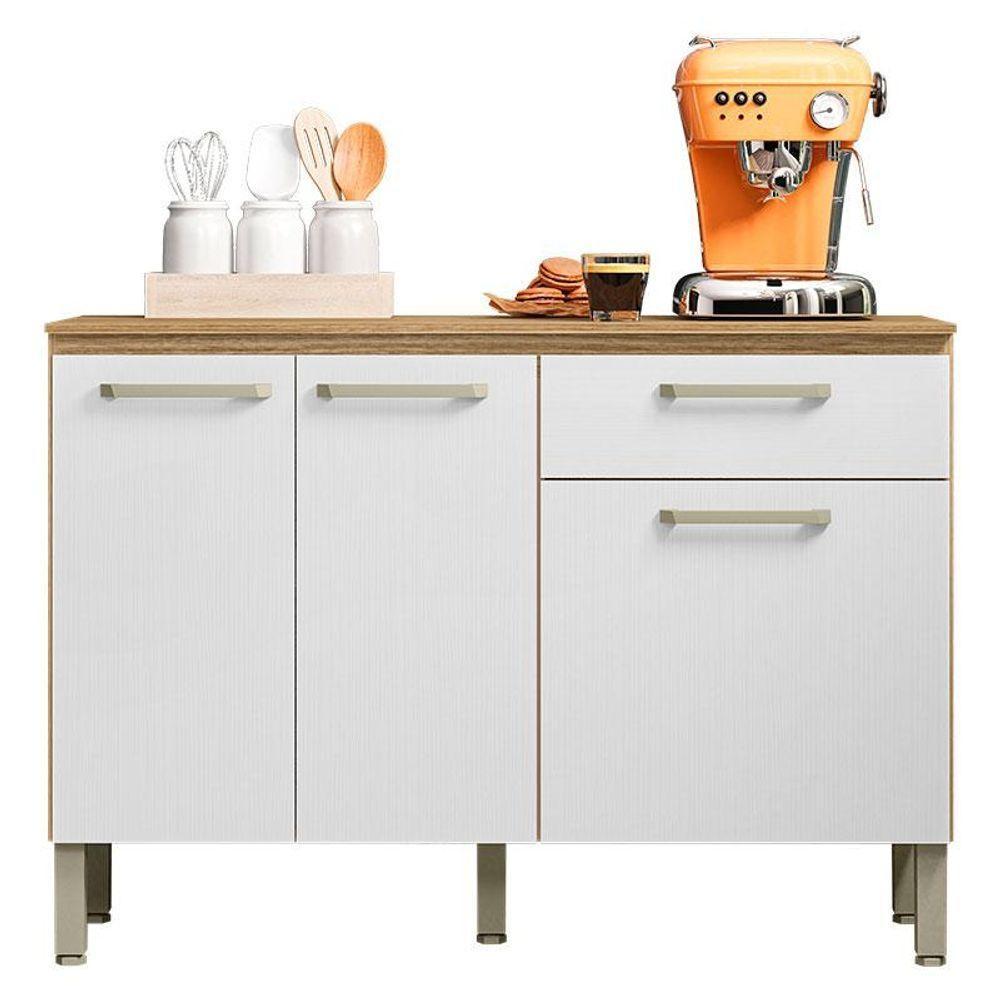 Balcão De Cozinha Ambiente Versalhes Freijó Supremo - Kits Paraná - 4