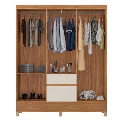 Guarda Roupa Casal Flash 2 6 Portas 2 Gavetas Amêndola Touch Off White
