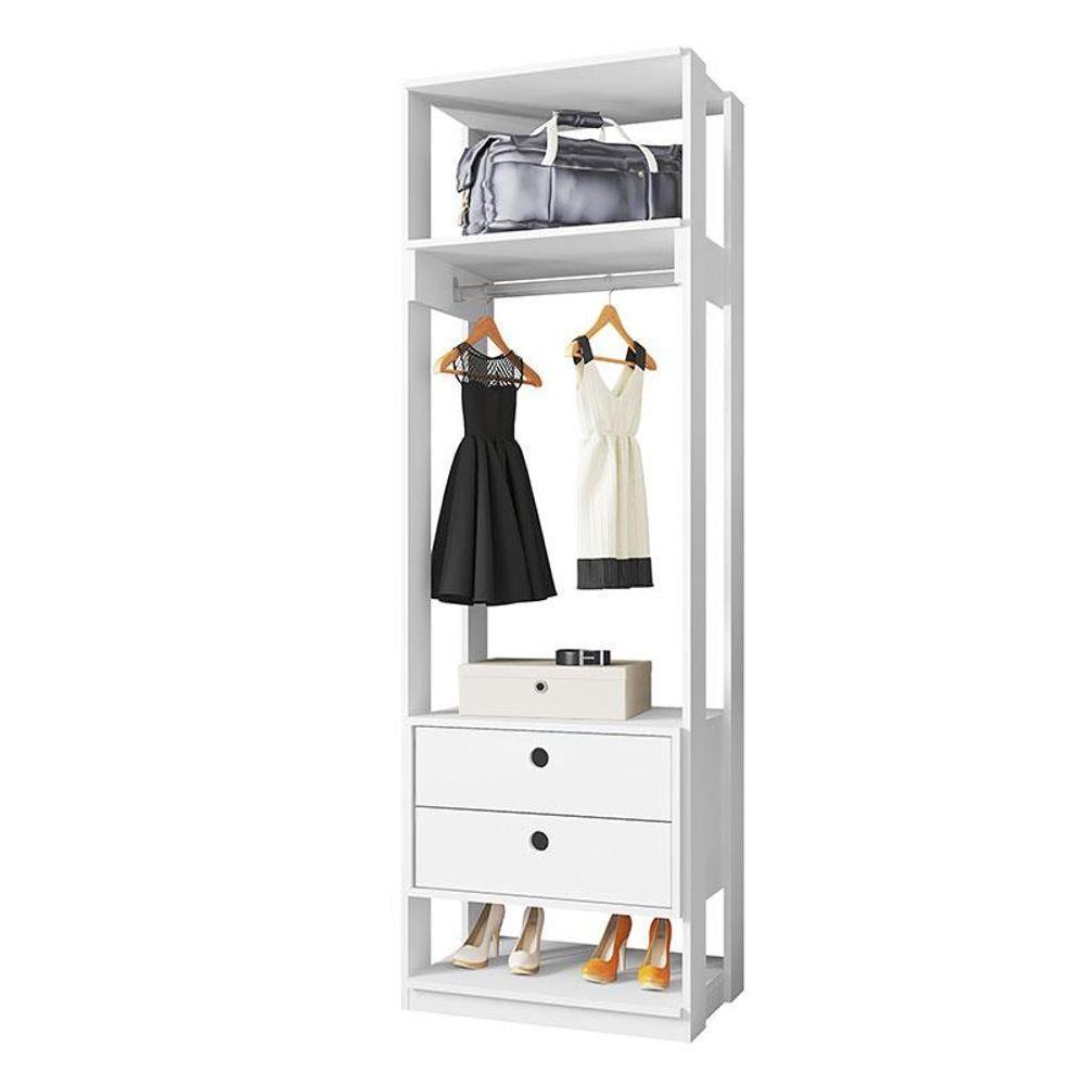 Guarda Roupa Modulado Titan Com Gavetas Branco - Móveis Leão - 1