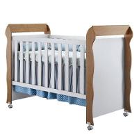 Quarto De Bebê New Selena 3 Portas Com Cômoda Selena E Berço Mirelle Branco Acetinado Amadeirado - 6