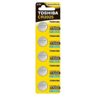 Pilha Moeda Lithium 3v Cr2025 C/ 5 Pilhas Toshiba