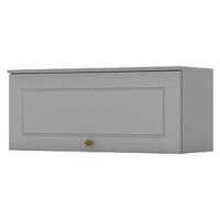 Armário Aéreo 1 Porta Basculante 80 Cm Americana Cinza - Henn - 1