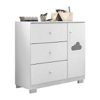 Quarto De Bebê Ane Com Berço Americano Lila Branco Brilho E Colchão Gazin - Phoenix Baby - 8