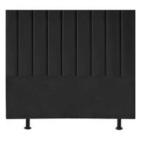Cabeceira Estofada Cama Casal Queen Size160 Cm Maisa Linho preto - 1