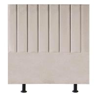 Cabeceira Estofada Cama Box Solteiro 100 Cm Paolla Corino bege - 1