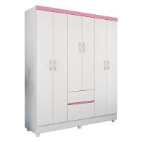 Cômoda Montevidéu E Guarda Roupa Casal Flash 2 Branco Flex - Demóbile