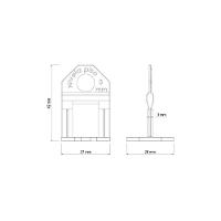 Base Espaçadora Plástica Tramontina Estreita Eco 3 Mm (saco Com 100 Un.) - 4