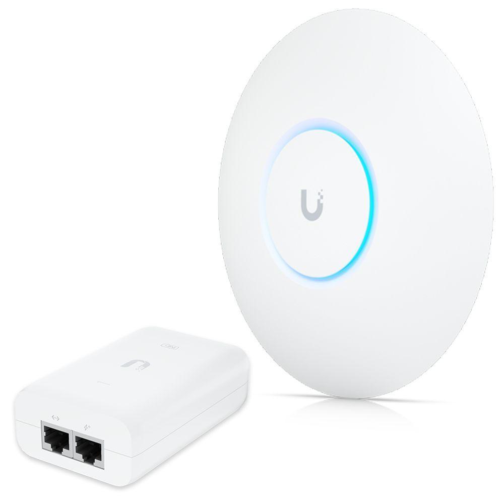 Roteador Wi-fi 6 Access Point 3.0 Gbps + Injetor Poe+ | U6+ Ubiquiti Com Fonte 48v 30w - 4