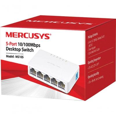 Switch De Mesa 5 Portas 10-100mbps Ms105