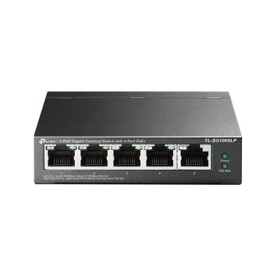 Switch Gigabit Profissional 10-100-1000 C- 5 Portas (sendo 4 Poe) Tl-sg1005lp Smb
