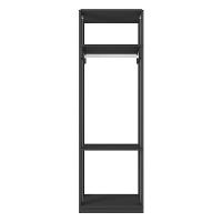 Guarda Roupa Modulado Ambiente Titan Com Prateleiras Preto - Móveis Leão - 3