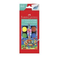 Estojo Aquarela Escolar 12 Cores + Pincel - Faber-castell - 1