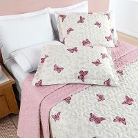 Cobre Leito King Dupla Face Avere 200 Fios Estampado 3 Peças - Borboletas - 4