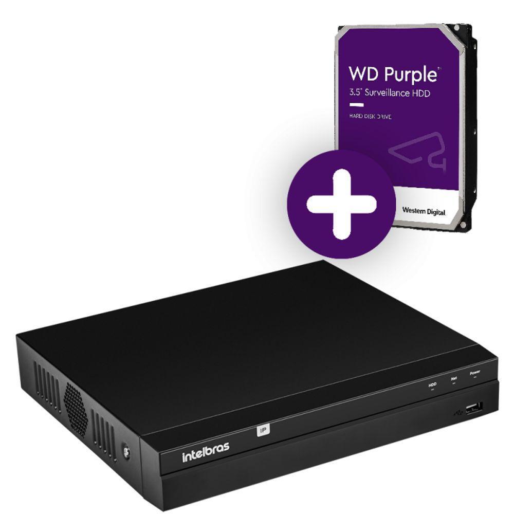 Nvr Intelbras 8 Canais 4k 8mp Gravador Nvd 1408 P Com Hd 1tb - 2