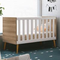 Berço Americano Theo Branco Fosco/mezzo Pés Amadeirado Com Colchão D18 - 6