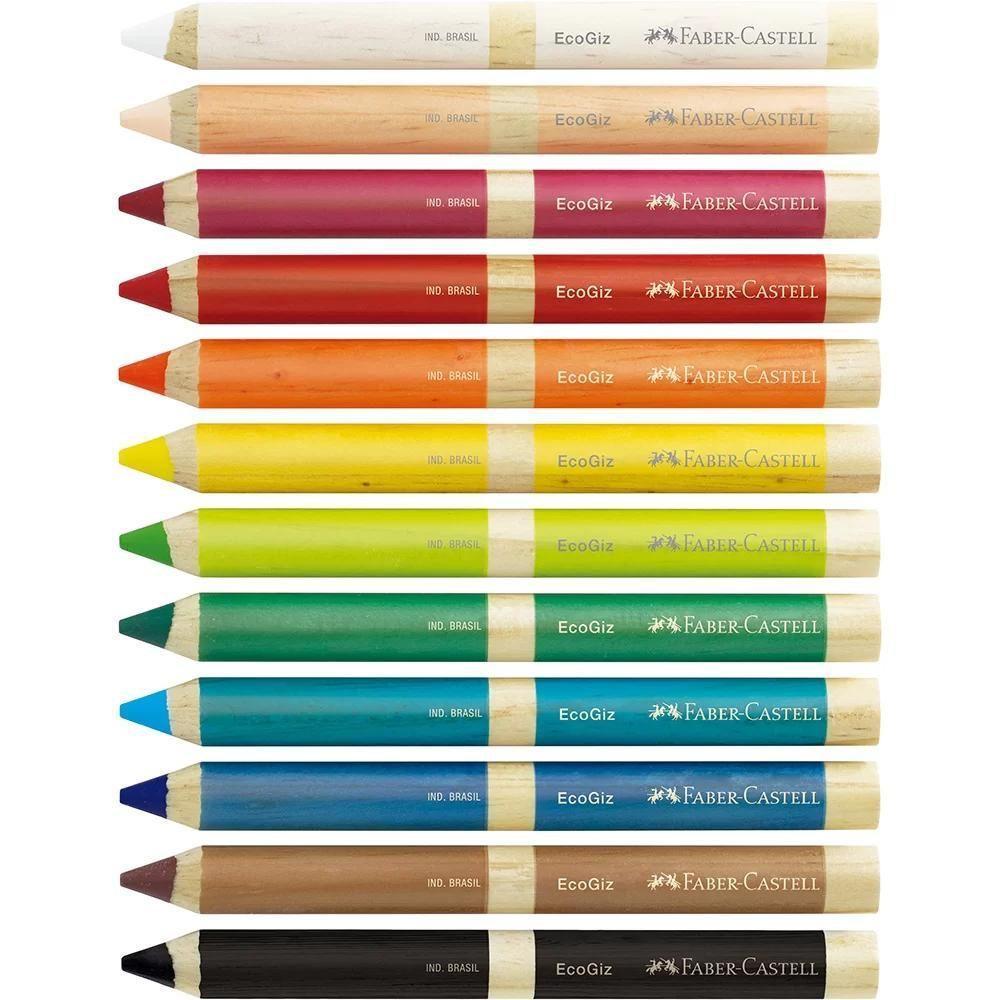 Giz De Cera Eco Giz Com 12 Cores Faber-castell - 4