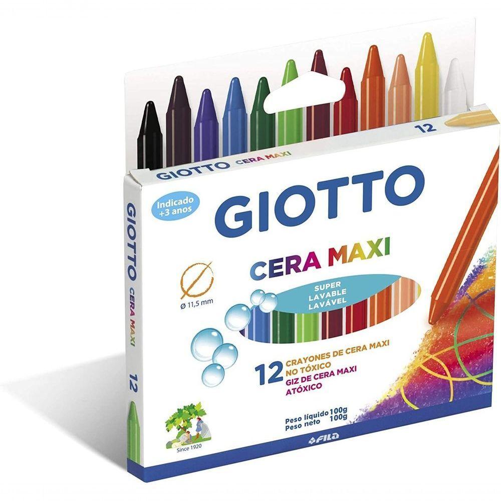 Giz De Cera Maxi Com 12 Cores Giotto - 2
