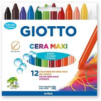 Giz De Cera Maxi Com 12 Cores Giotto - 1