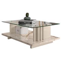 Mesa De Centro Frizz Calacata Off White - Madetec - 1