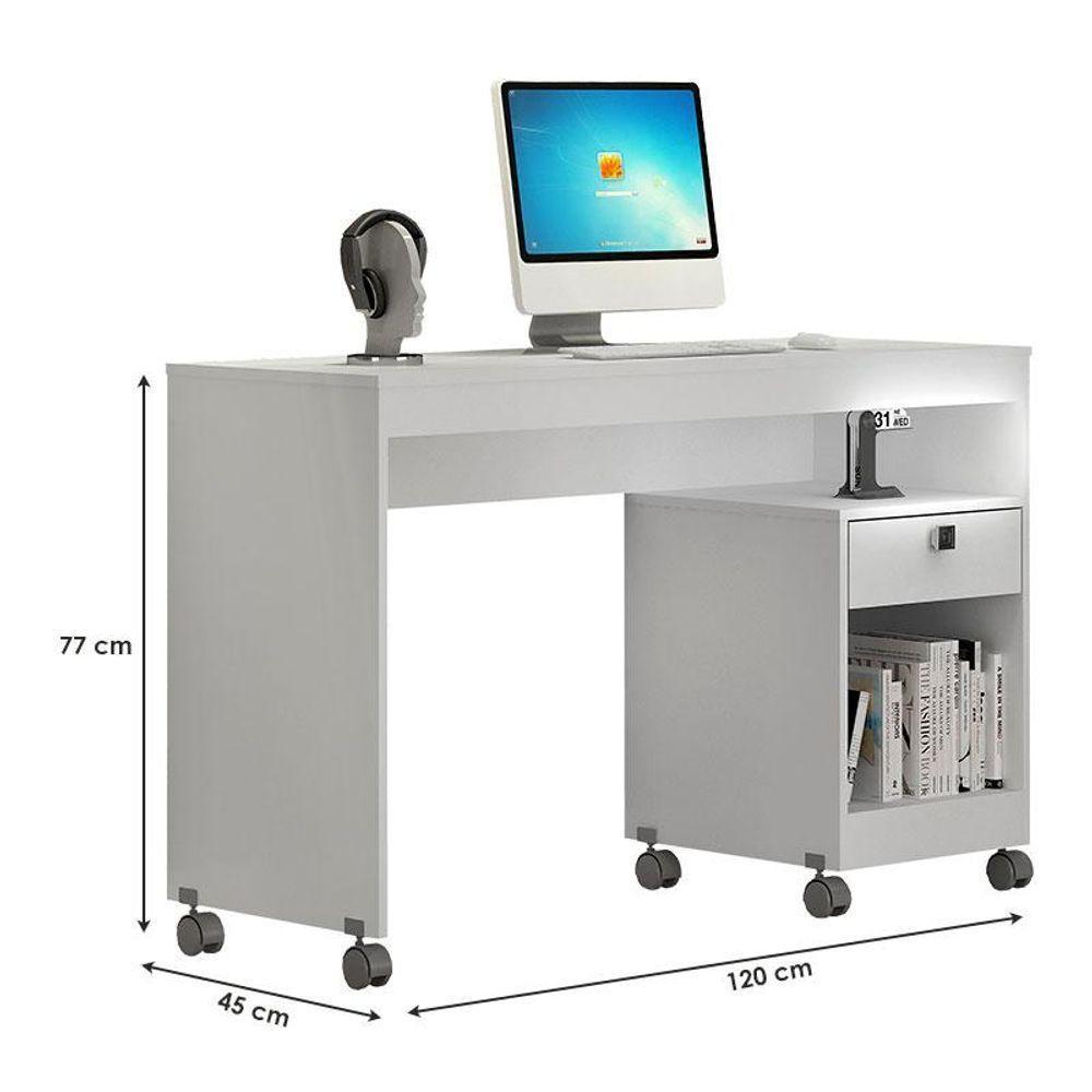 Mesa Para Computador Giga Branco - Valdemóveis - 2