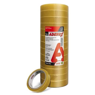 13 Rolos De Fita Adesiva Aderex Corte Fácil 19mm X 50m Adere