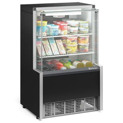 Vitrine Refrigerada Ar Forçado Aurora Gpfa075r Gelopar Aurora Refrigerada 0,74mt Preto 110v