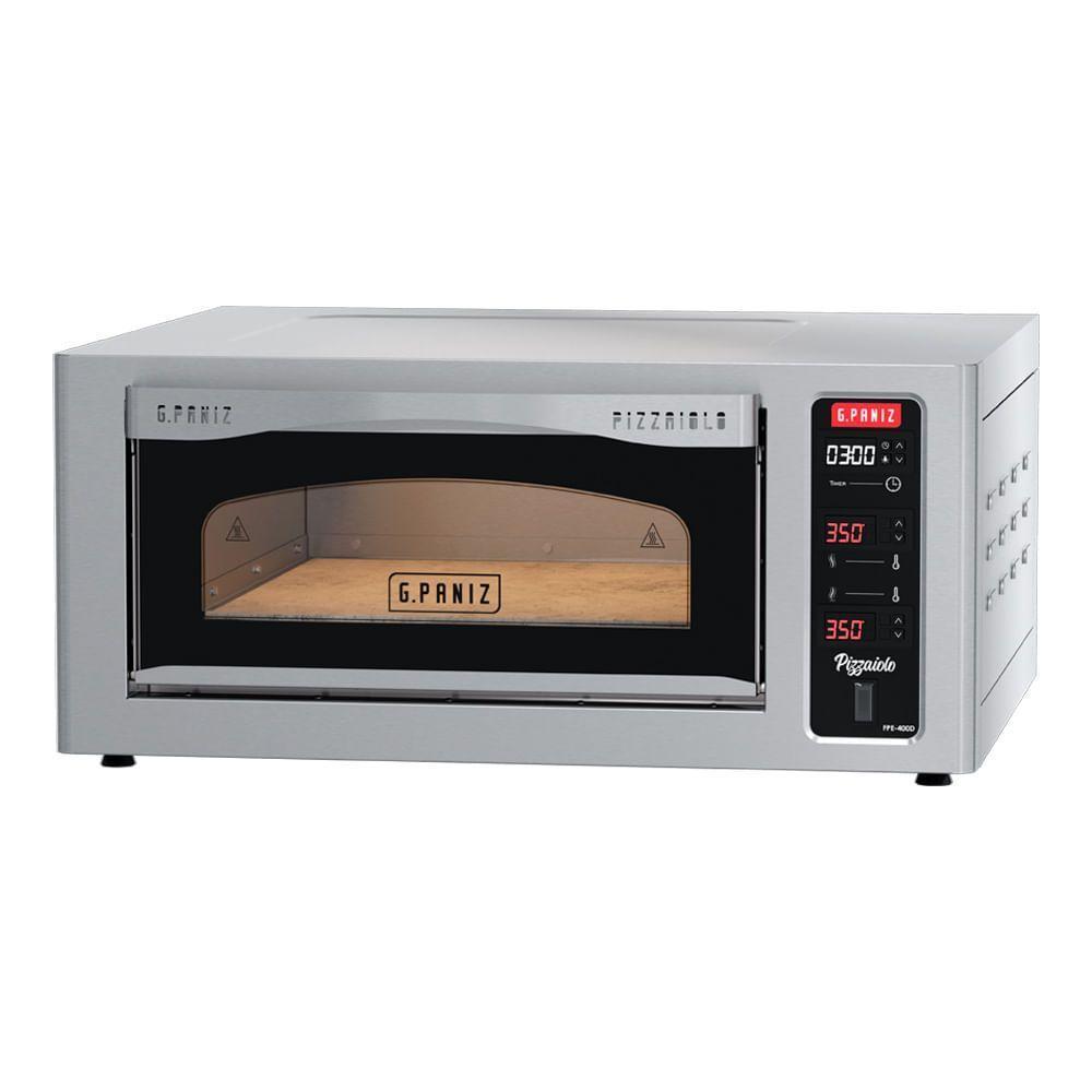 Forno Lastro Para Pizza Digital Fpe400d G.paniz Forno Pizzaiolo Inox 220v - 1