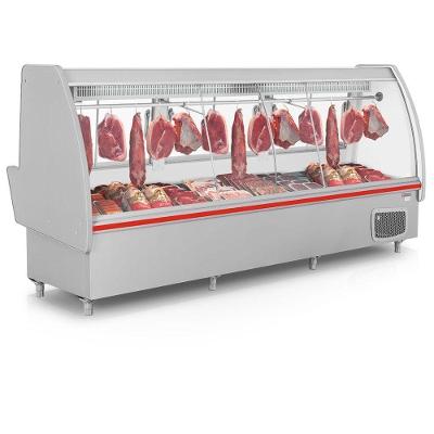 Balcão Frigorífico Açougue Com Depósito Pop Gaps310d Gelopar Expositor De Carnes Cinza 220v